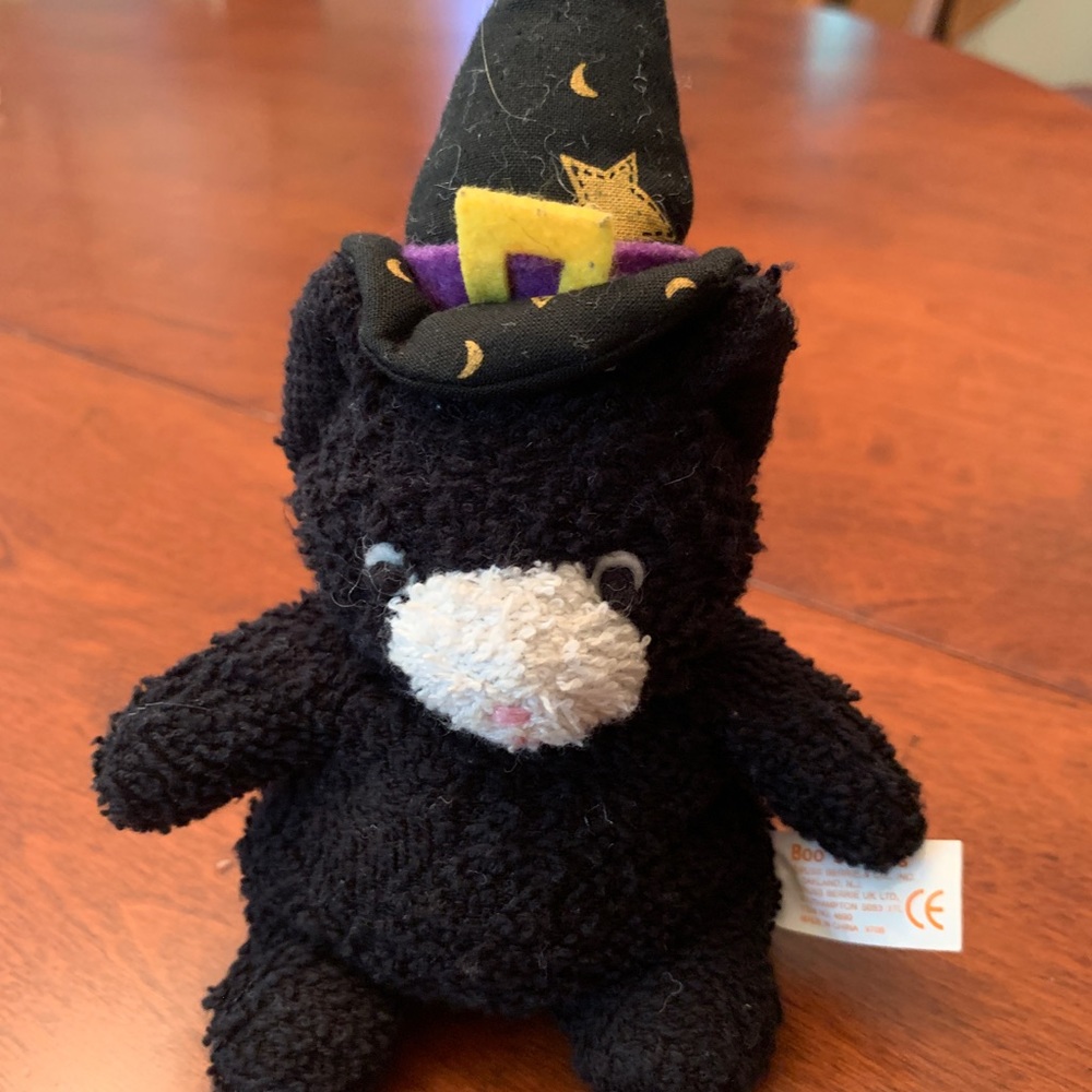 Sorcerer Bean Bag Black Cat Stuffed Animal Toy/Decoration -So Cute! - Picture 9 of 9